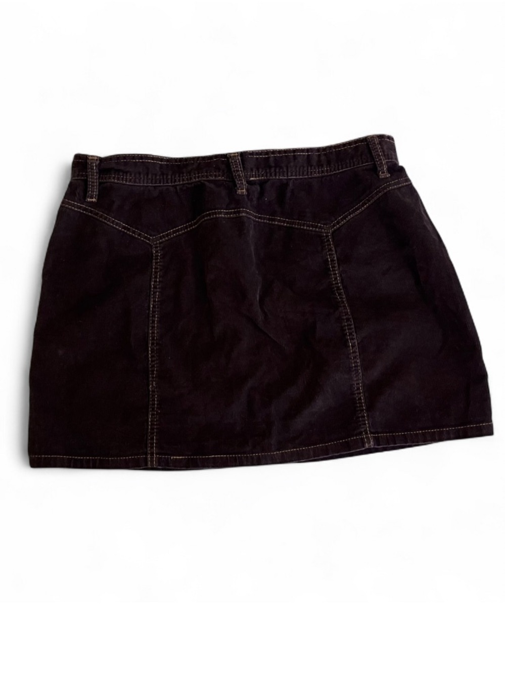 VTG Y2K Gap Jeans Women’s size 12 Brown Corduroy Mini Skirt - Picture 3 of 7
